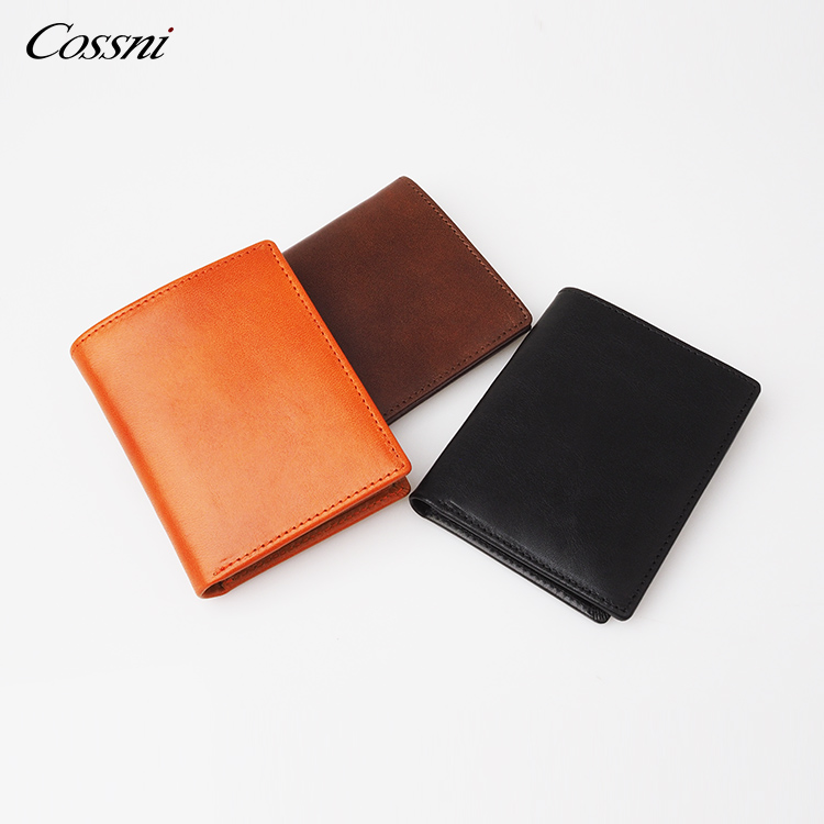 2021定制(zhì)植鞣皮革錢(qián)包意大(dà)利皮革錢(qián)包智能(néng)RFID錢(qián)夾男(nán)士錢(qián)包