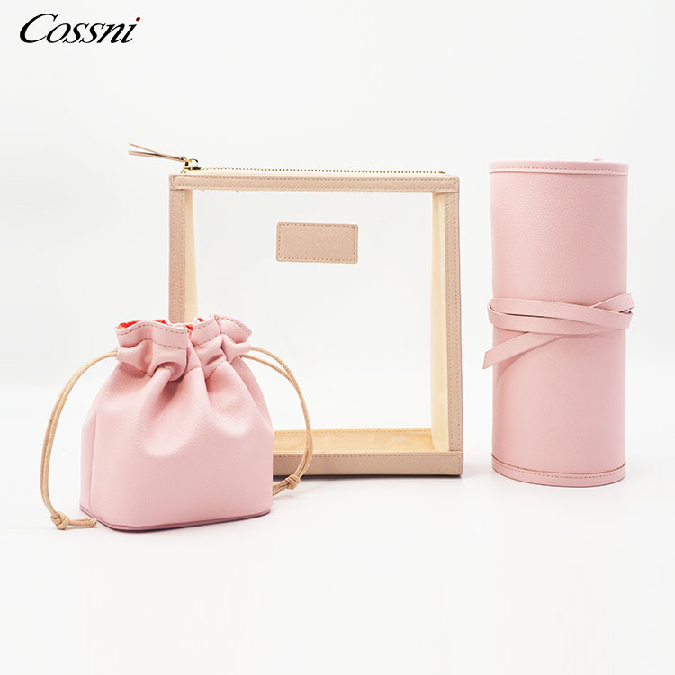 真皮洗漱化(huà)妝包化(huà)妝品旅行(xíng)透明(míng)化(huà)妝包