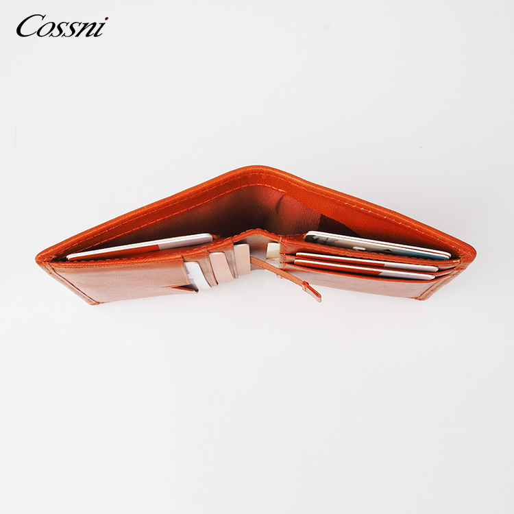 2021定制(zhì)植鞣皮革錢(qián)包意大(dà)利皮革錢(qián)包智能(néng)RFID錢(qián)夾男(nán)士錢(qián)包