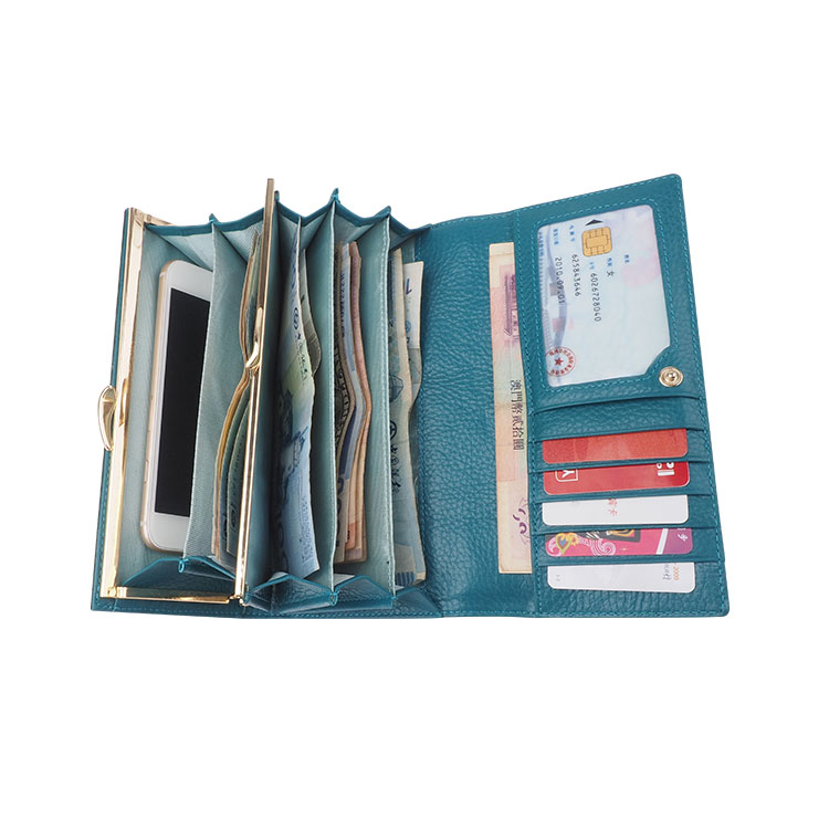 黃(huáng)色鳄魚皮專利皮革長(cháng)款錢(qián)包