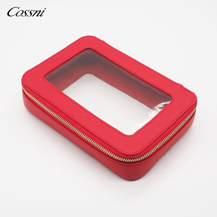 2021時(shí)尚透明(míng)化(huà)妝袋PU皮革筆(bǐ)刷TPU化(huà)妝袋