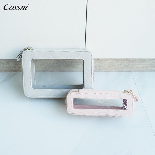 2021真皮洗漱化(huà)妝包化(huà)妝品旅行(xíng)透明(míng)化(huà)妝包