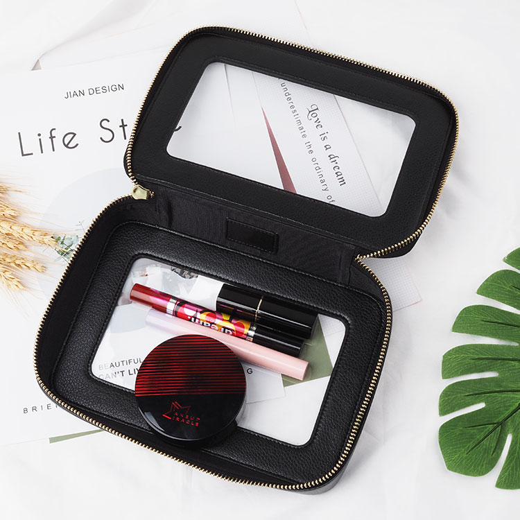 旅行(xíng)袋卵石皮革女(nǚ)士化(huà)妝包