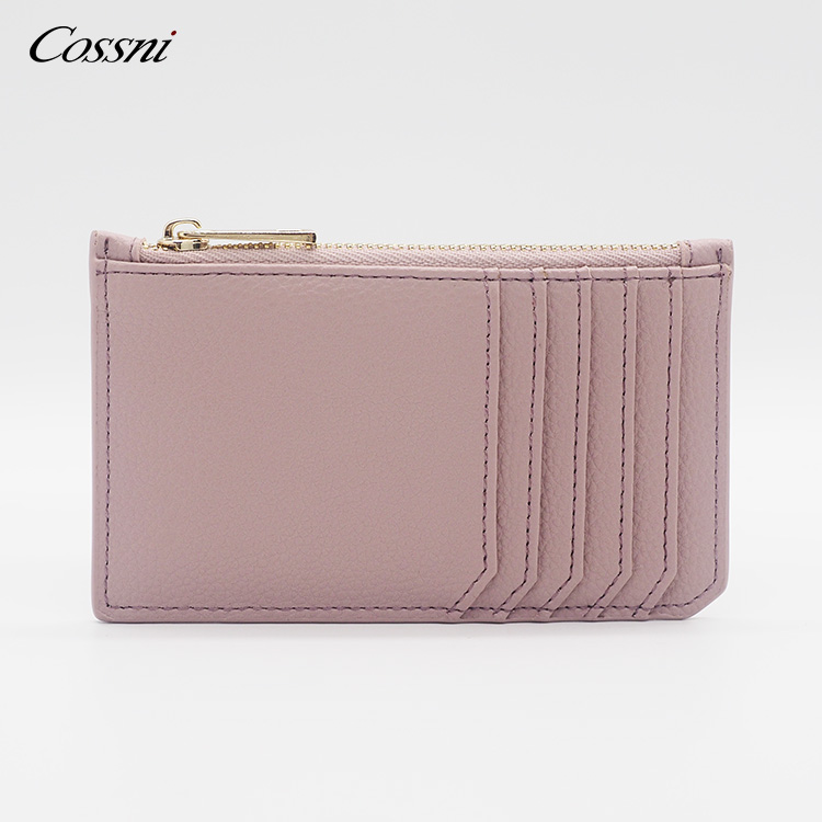 真皮拉鏈皮革卡夾零錢(qián)包