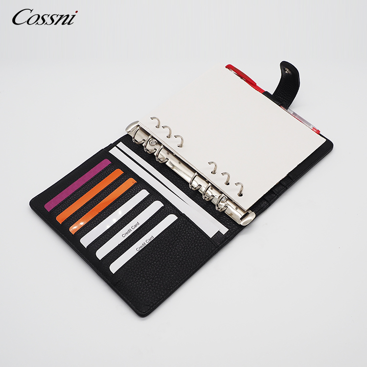 花(huā)式辦公用(yòng)品組織者筆(bǐ)記本封面設計(jì)議(yì)程活頁夾皮革筆(bǐ)記本計(jì)劃器(qì)