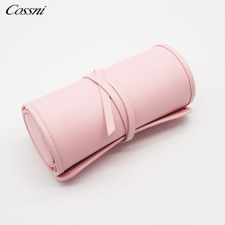 2021頂級定制(zhì)設計(jì)豪華便攜式PU皮革首飾收納袋旅行(xíng)皮革袋旅行(xíng)包