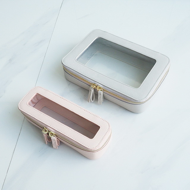 2021真皮洗漱化(huà)妝包化(huà)妝品旅行(xíng)透明(míng)化(huà)妝包