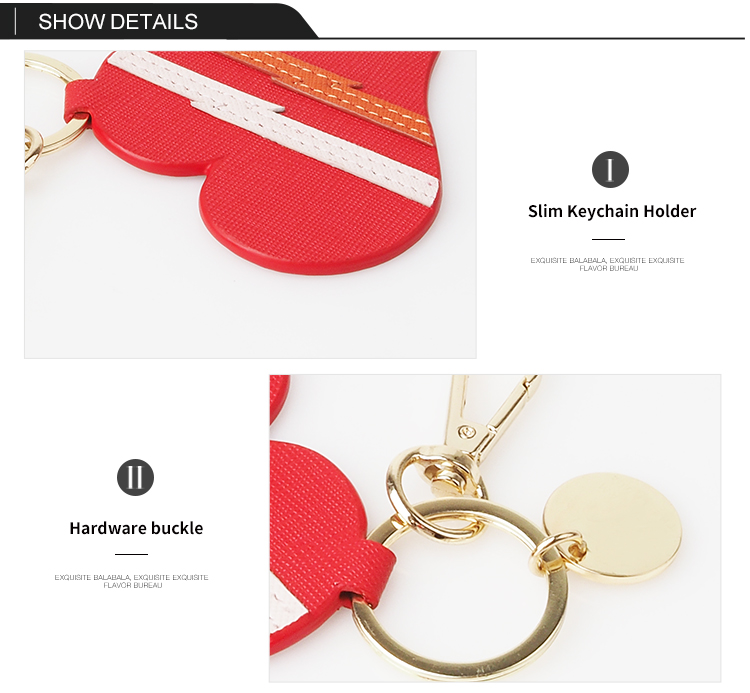 個(gè)性化(huà)真皮鑰匙扣環皮革鑰匙扣