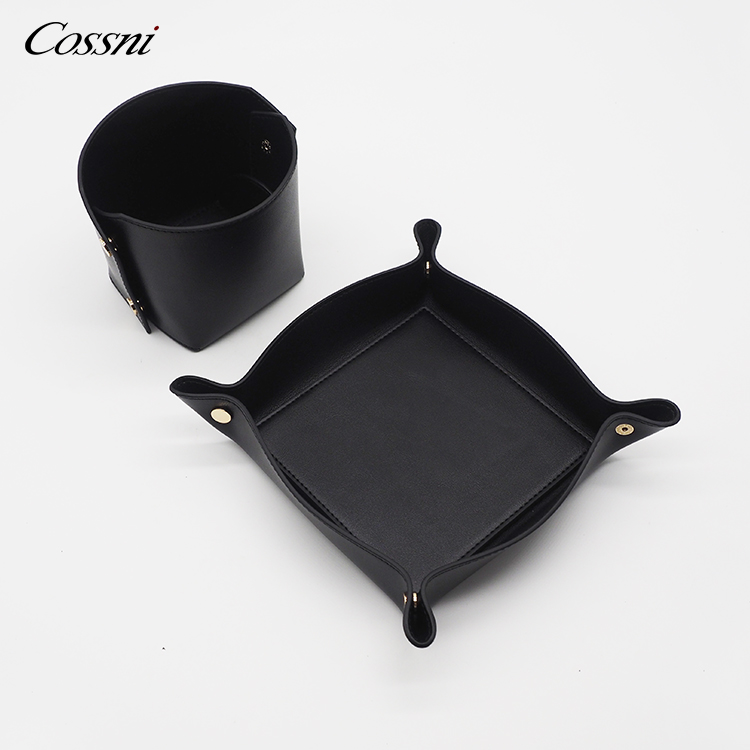 2021時(shí)尚組織者辦公桌辦公室套裝定制(zhì)商務男(nán)裝代客真皮托盤珠寶