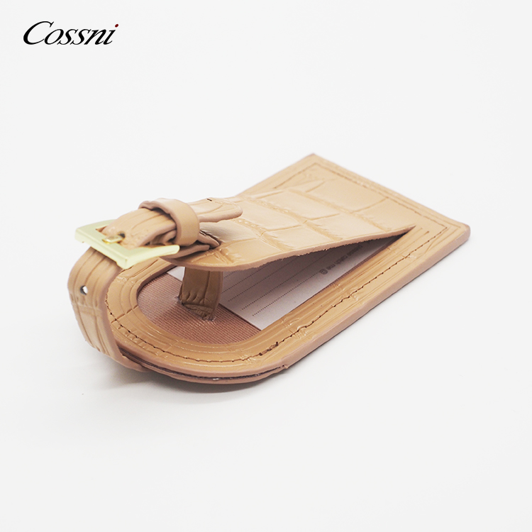 多(duō)彩奢華Saffiano真皮行(xíng)李牌