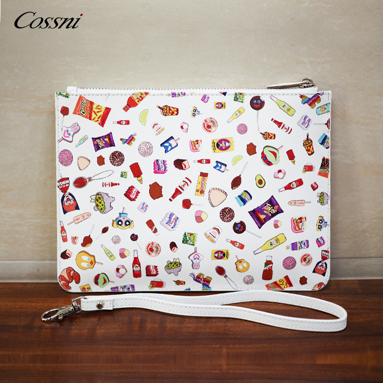 2021年(nián)新的(de)歐洲時(shí)尚定制(zhì)PU或正品印花(huā)拉鏈手拿(ná)包