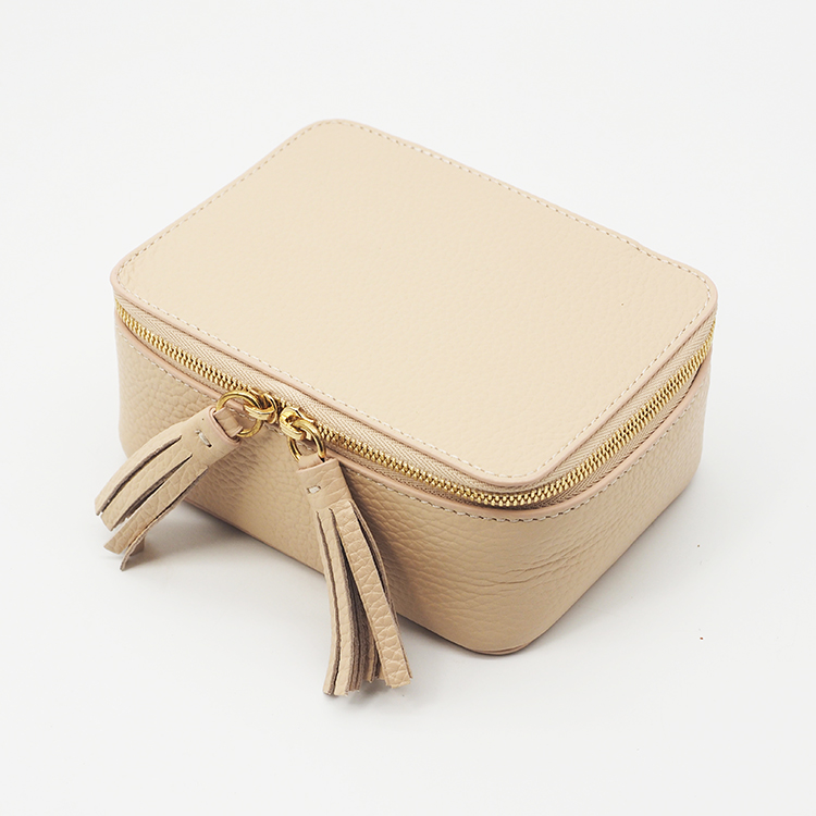 2021小(xiǎo)号拉鏈旅行(xíng)箱全粒面皮革首飾盒女(nǚ)士首飾盒