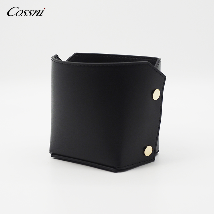 2021流行(xíng)設計(jì)真皮台式鉛筆(bǐ)收納盒辦公文(wén)具收納筆(bǐ)筒