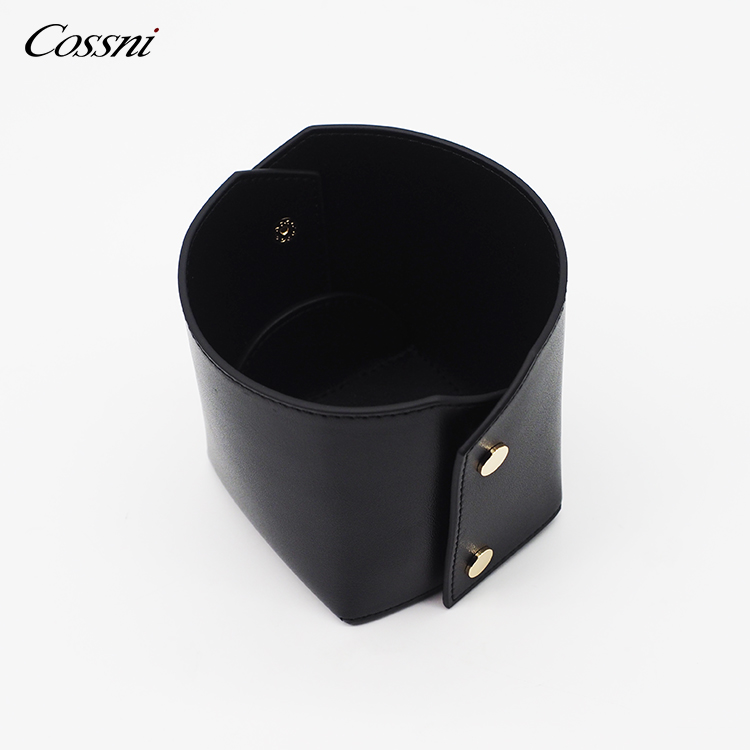 2021流行(xíng)設計(jì)真皮台式鉛筆(bǐ)收納盒辦公文(wén)具收納筆(bǐ)筒