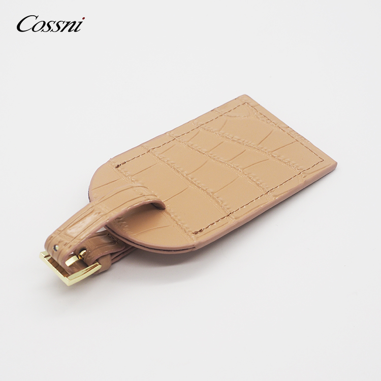 多(duō)彩奢華Saffiano真皮行(xíng)李牌