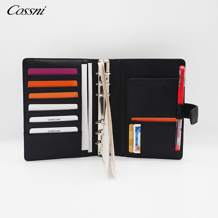 花(huā)式辦公用(yòng)品組織者筆(bǐ)記本封面設計(jì)議(yì)程活頁夾皮革筆(bǐ)記本計(jì)劃器(qì)