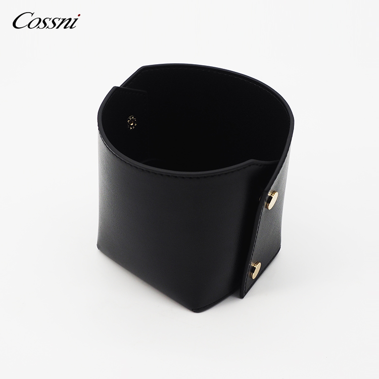 2021流行(xíng)設計(jì)真皮台式鉛筆(bǐ)收納盒辦公文(wén)具收納筆(bǐ)筒