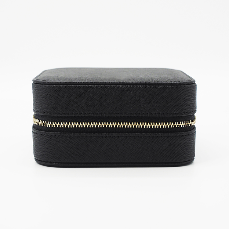 2021小(xiǎo)号定制(zhì)徽标PU皮革便攜式旅行(xíng)首飾收納盒包迷你(nǐ)手鏈戒指耳環盒帶拉鏈袋