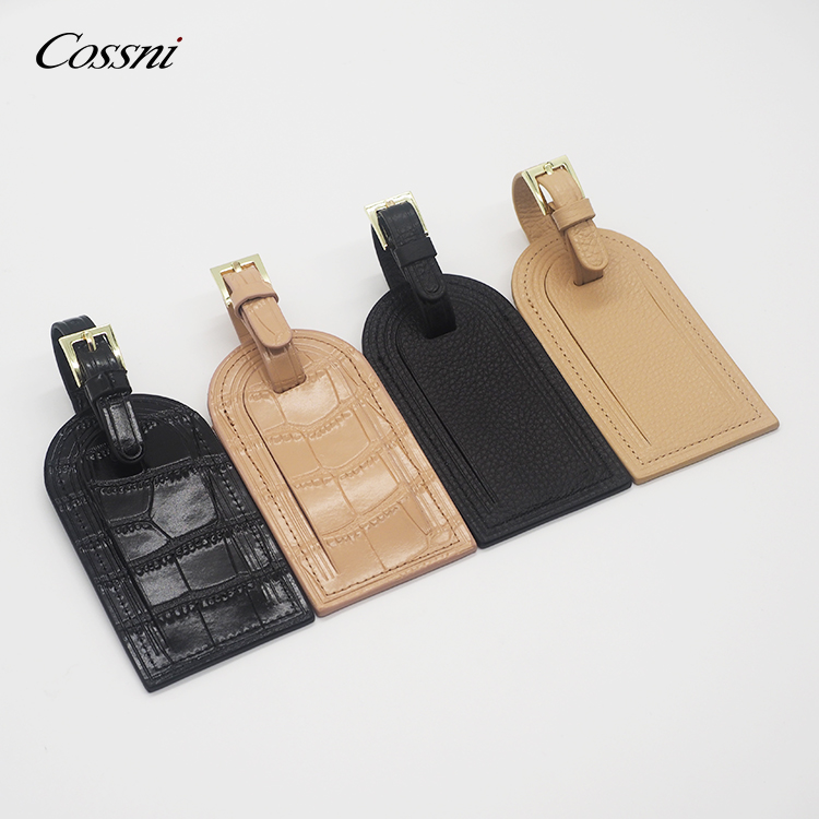 多(duō)彩奢華Saffiano真皮行(xíng)李牌