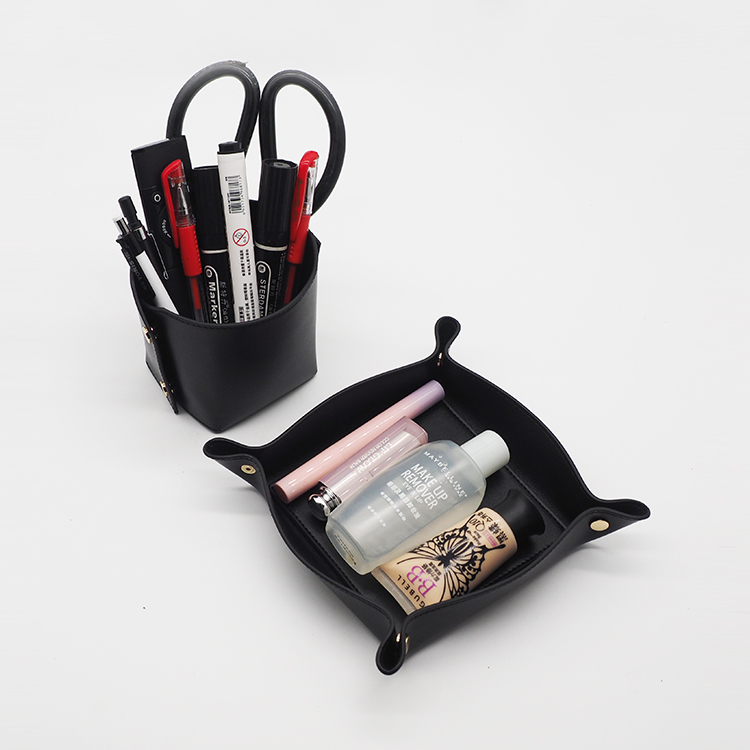 2021時(shí)尚組織者辦公桌辦公室套裝定制(zhì)商務男(nán)裝代客真皮托盤珠寶