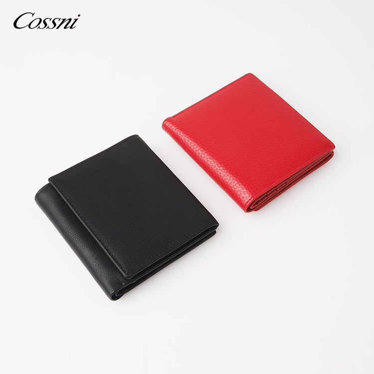 零錢(qián)包錢(qián)包全粒面真牛皮RFID皮革男(nán)士雙向錢(qián)包