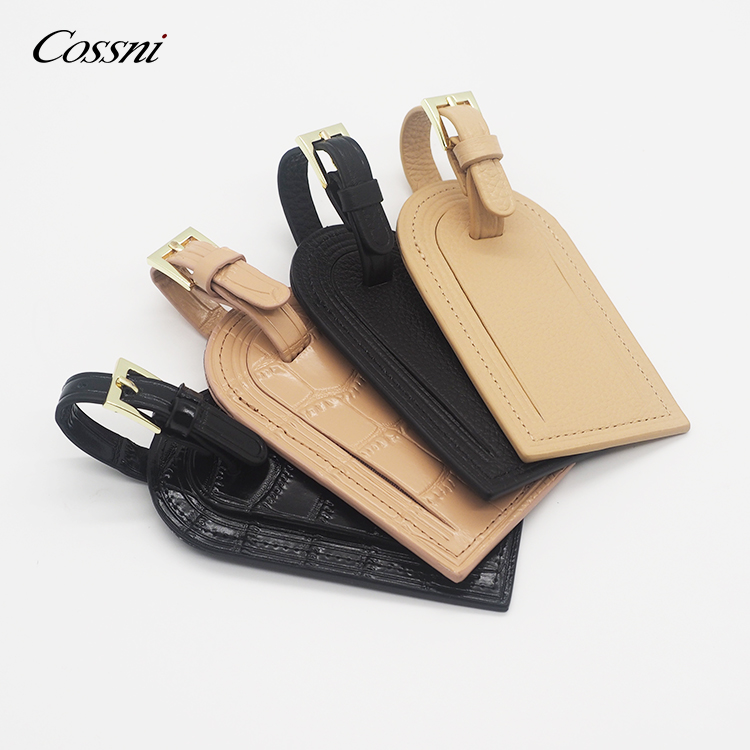 多(duō)彩奢華Saffiano真皮行(xíng)李牌