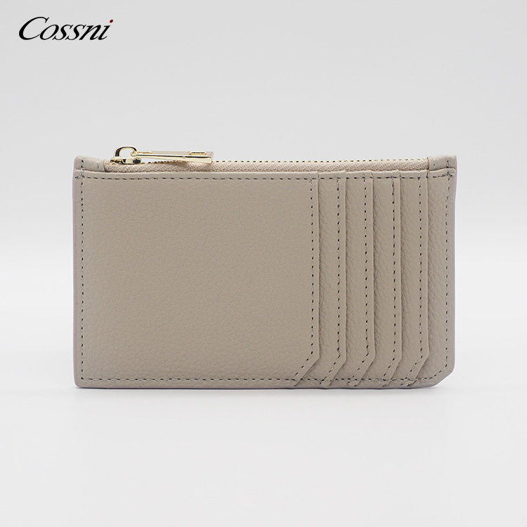 真皮拉鏈皮革卡夾零錢(qián)包