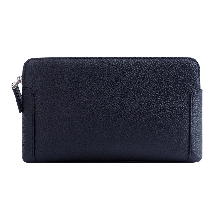 粒面皮革錢(qián)包全牛皮皮革拉鏈